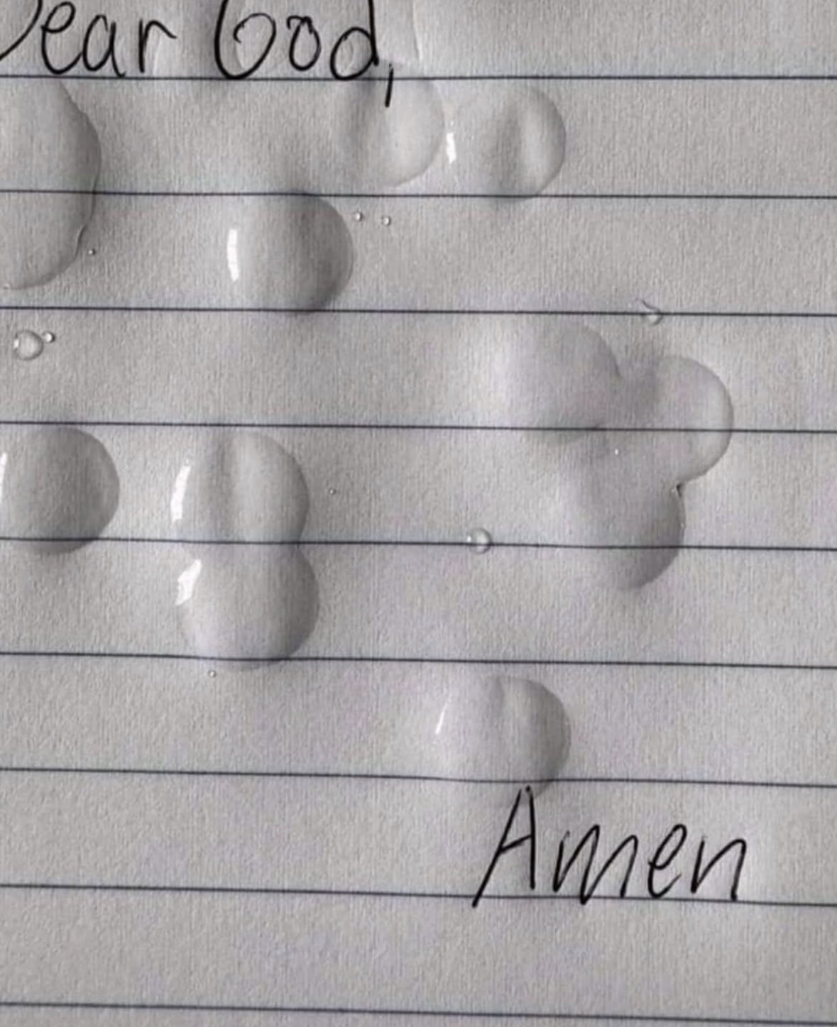 Dear God, FART. Amen.